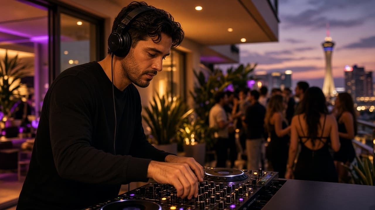 DJ setup at a private Phoenix event